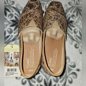 Toms Rose Gold Lace Glitz